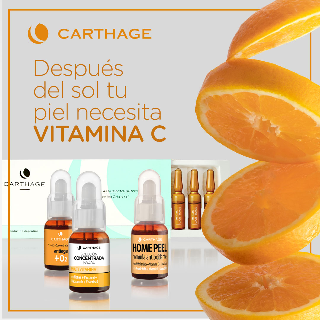 Carthage: después del sol, tu piel necesita vitamina C
