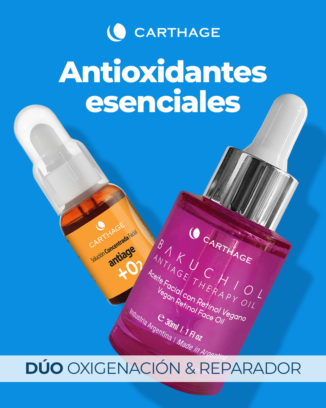 Antioxidantes esenciales: Dúo oxigenación & reparador