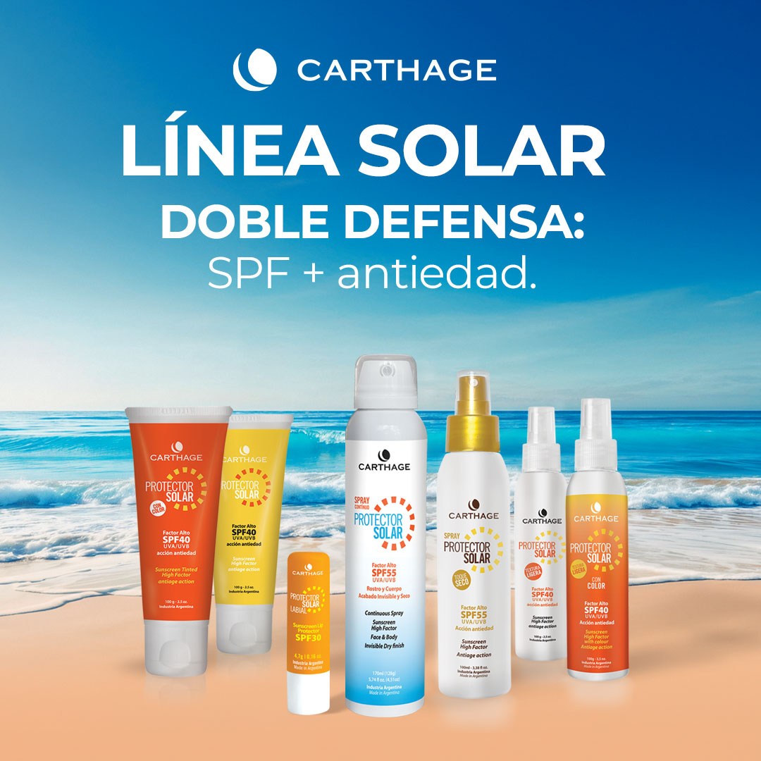 Línea solar doble defensa: SPF + antiedad
